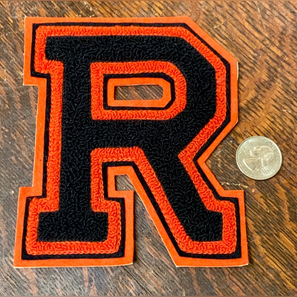 1950s Vintage Republic High School “R” Letter Jacket Badge Patch